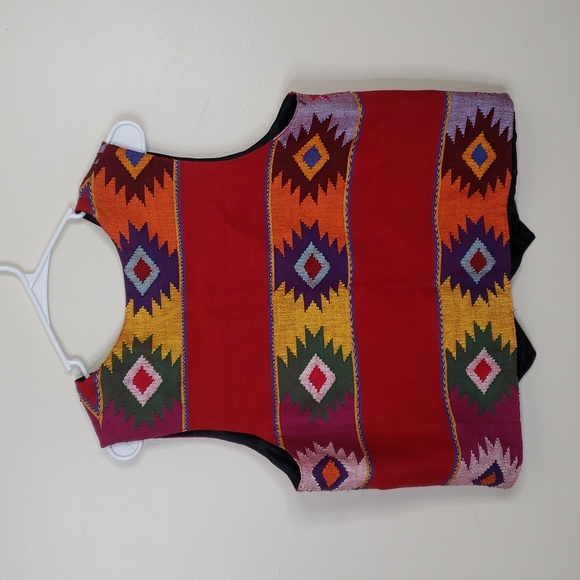Vintage Orvis Aztec Pattern Vest Size L - Picture 3 of 3